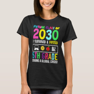 Camiseta Classe Futura De 2030 I Sobreviveu À 5 Grau G
