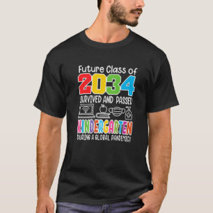 Camiseta Classe Futura De 2034 I Graduação Escolar I Kinder
