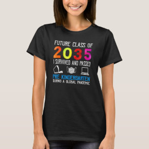 Camiseta Classe Futura De 2035 Sobrevivi E Passei Antes Do