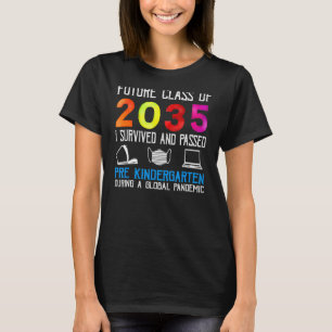 Camiseta Classe Futura De 2035 Sobrevivi E Passei Antes Do