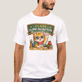 Camiseta Classe Garra Monitor Design de Gato