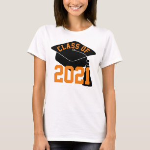 Camiseta Classe Laranja Formando de Boné de 2024