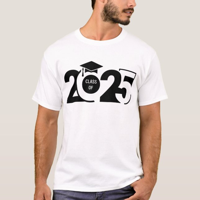 Camiseta Classe Negra Negra Moderna de 2025 (Frente)