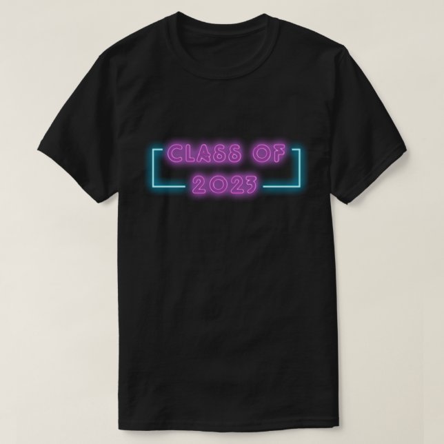 Camiseta Classe Neon Lights de Graduação 2023 (Frente do Design)
