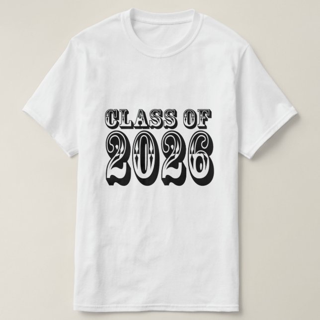 Camiseta Classe Ocidental de Graduação 2026 (Frente do Design)