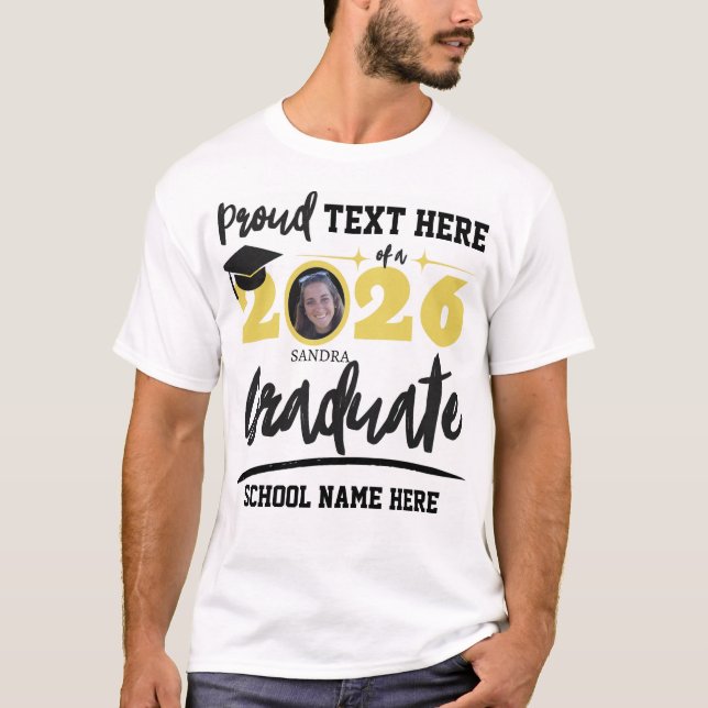 Camiseta Classe Personalizada de Graduação da Família Orgul (Frente)