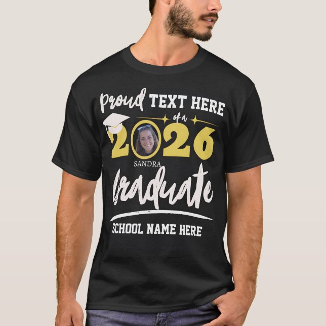 Camiseta Classe Personalizada de Graduação da Família Orgul (Frente)