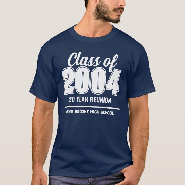 Camiseta Classe Personalizada de Reunião de Segundo grau de (Frente)