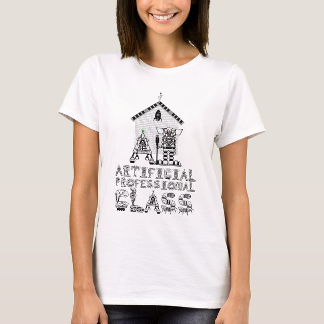 Camiseta Classe Profissional Artificial de Robótica Diverti (Frente)