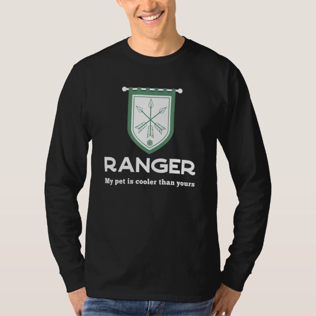 Camiseta Classe Ranger RPG - Meu Pet É Mais Legal Que Seu G (Frente)