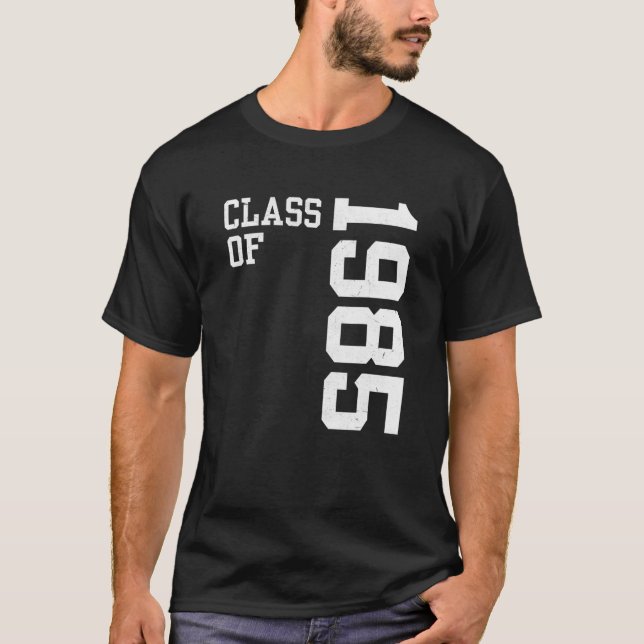 Camiseta Classe Retroativa De Mais velho 1985 Reunion Vin (Frente)