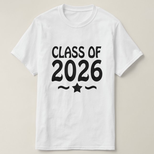 Camiseta Classe Star de Graduação 2026 (Frente do Design)
