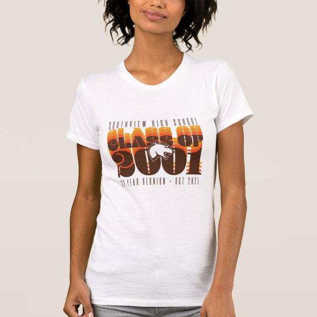 Camiseta Classe SVHS de '01 20 Year Reunion Ladies  (Frente)