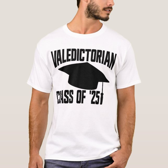 Camiseta Classe Valedictoriana de "25 Graduação 2025" (Frente)