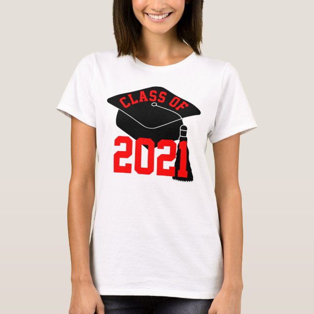 Camiseta Classe Vermelha do Boné Formando de 2024 (Frente)