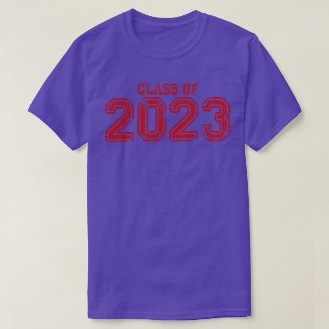 Camiseta Classe Vermelha Varsity de 2023 (Frente do Design)