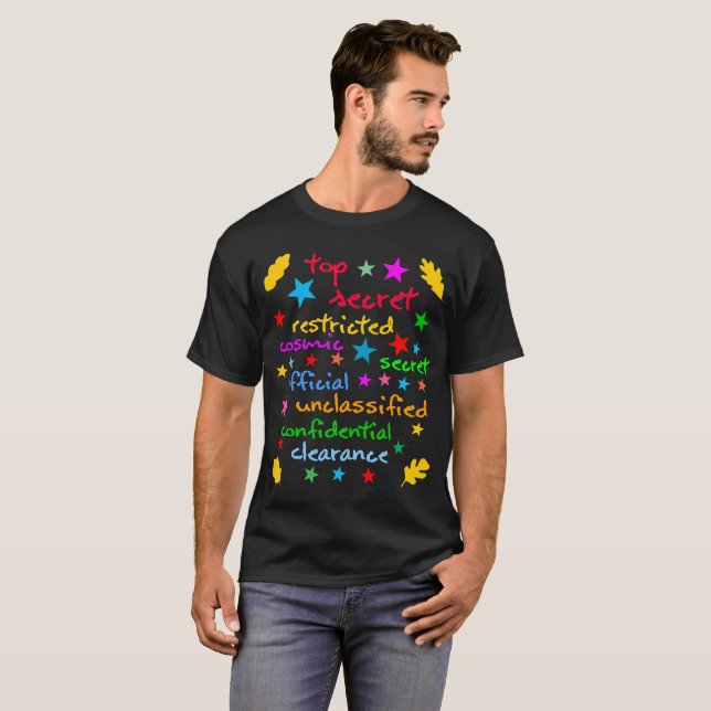 Camiseta Classes de informações classificadas, elegante (Frente Completa)