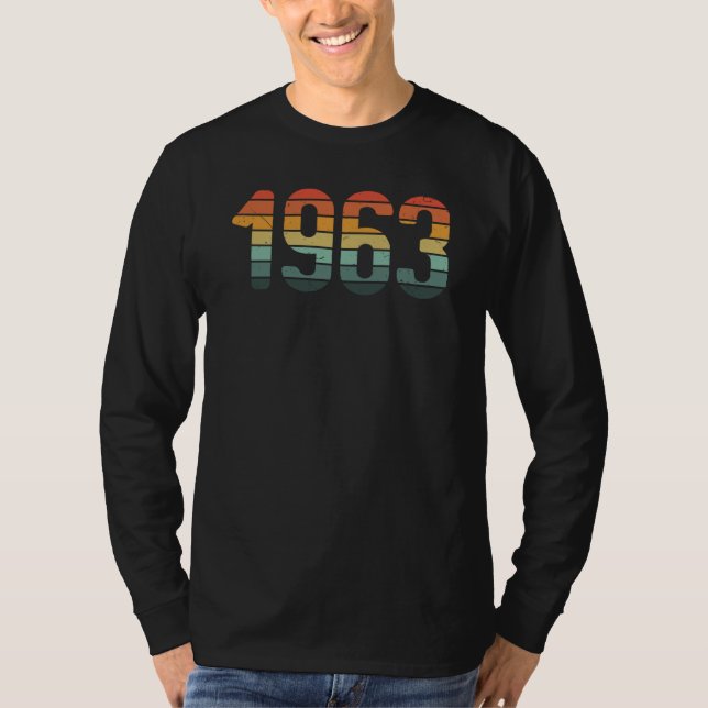 Camiseta Classic 1963 BDay Vintage Sunset (Frente)