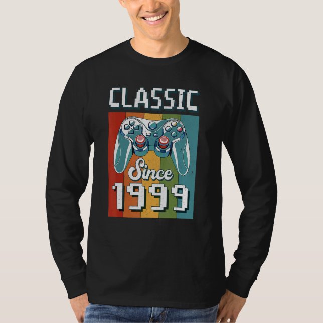 Camiseta Classic 1999 23th Birthday Video Game Controller G (Frente)