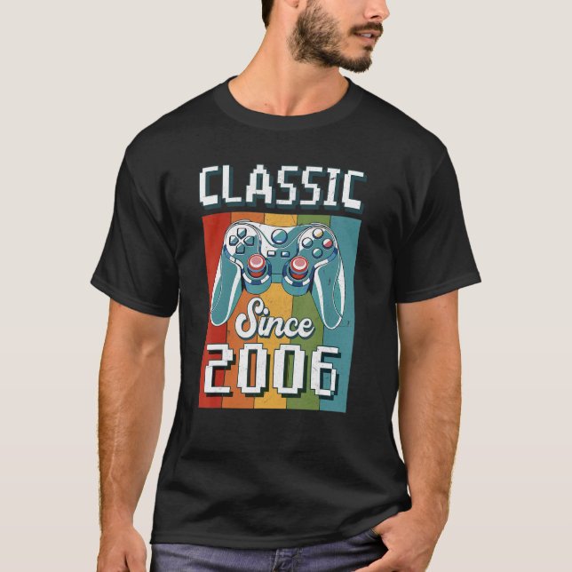 Camiseta Classic 2006 16th Birthday Video Game Controller G (Frente)