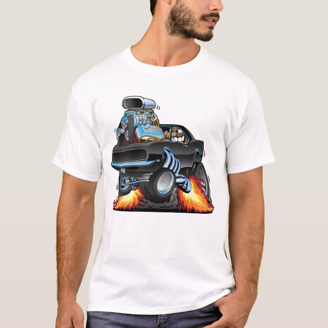 Camiseta Classic 60 - Muscle Car Cartoon (Frente)