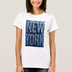 Camiseta Classic Blue NEW YORK Citação Design