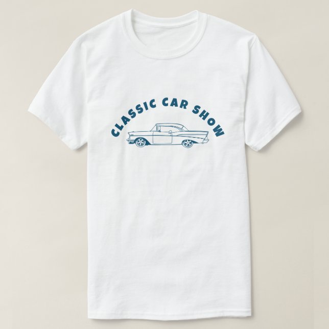 Camiseta Classic Car 1960s Chevy Bel Air design (Frente do Design)