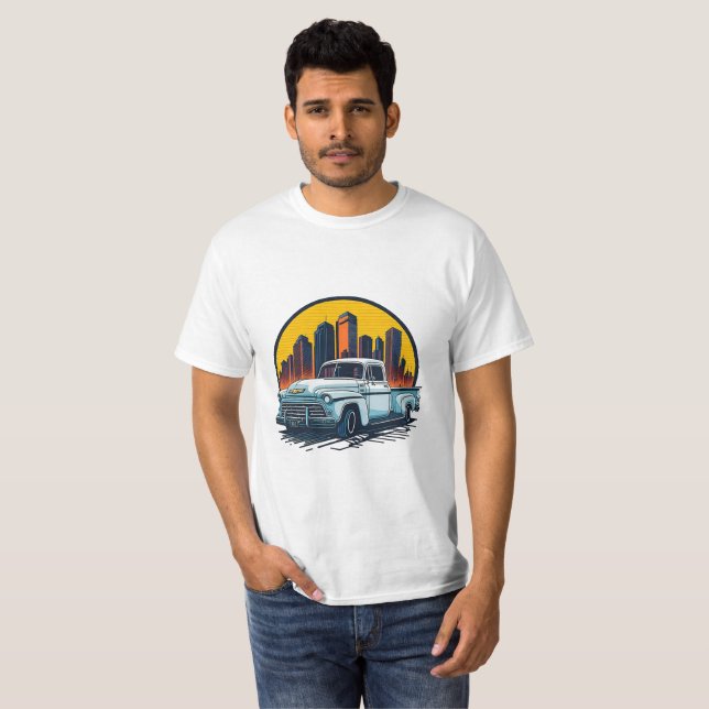 Camiseta Classic car pickup chevrolet vintage 2 (Frente Completa)