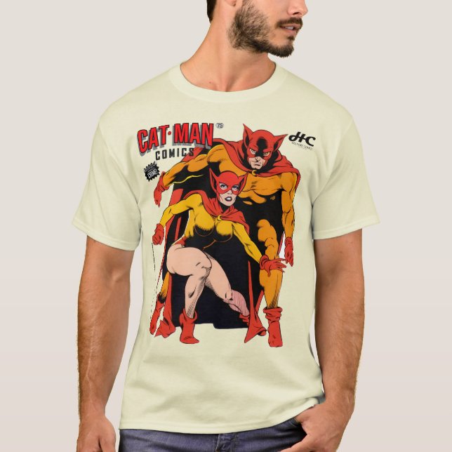 Camiseta Classic CAT-MAN Comics T-Shirt (Frente)