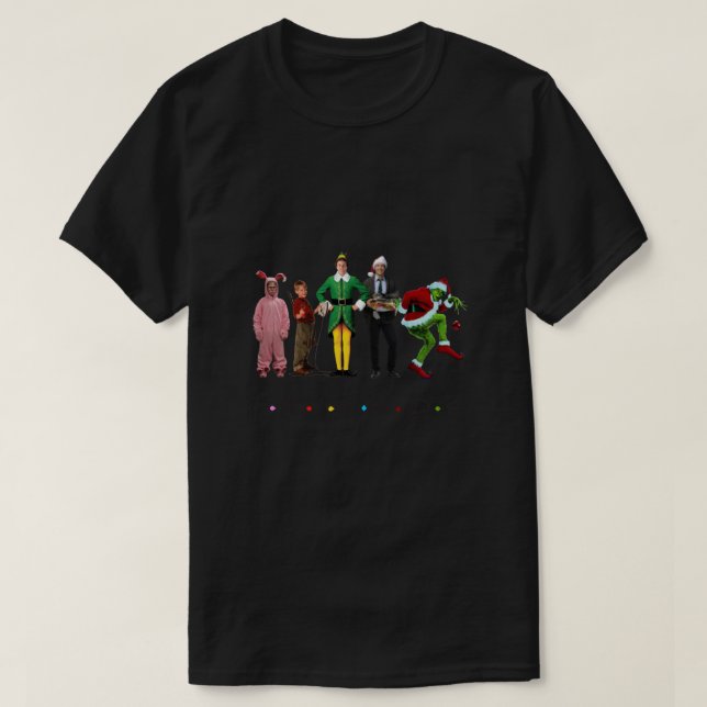 Camiseta Classic Christmas Movie Character Friends Classic  (Frente do Design)