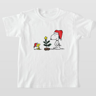 Camiseta classic christmas snoopy and woodstock