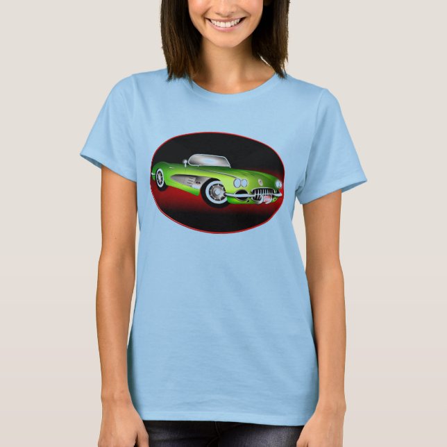 CAMISETA CLASSIC CORVETTE - EMERALD (Frente)