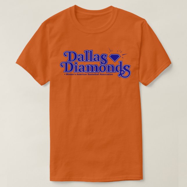 Camiseta Classic Dallas Diamantes WABA Basball 1979 TShir (Frente do Design)