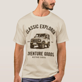 Camiseta Classic Explorer – Adventure Goods Retro Soul Art