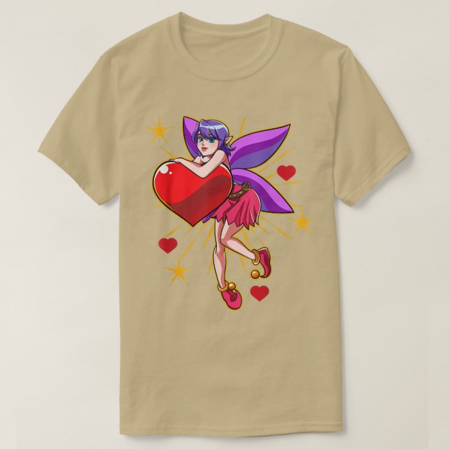 Camiseta Classic Fairy Tale Lover Flying Garden Flower Fant (Frente do Design)