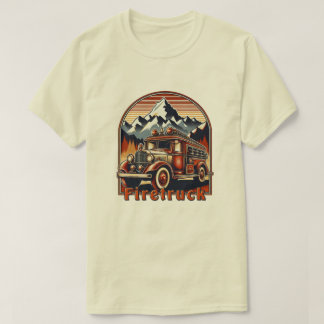Camiseta Classic Fire Truck & Mountain