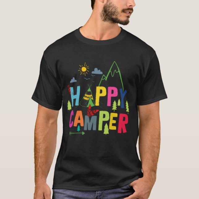 Camiseta Classic Happy Camper (Frente)