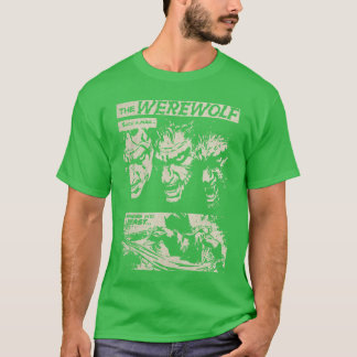 Camiseta Classic Horror Movie Monster Horror Comic Werewolf