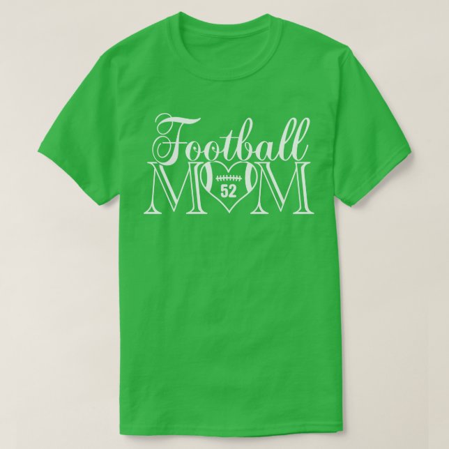 Camiseta Classic Mãe 52 Esse É O Meu Numero De Jersey (Frente do Design)