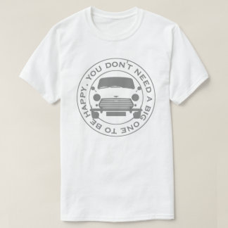 Camiseta Classic Mini Car original 1960's tag line.