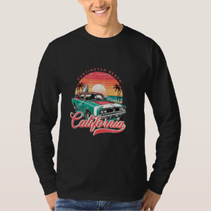Camiseta Classic Muscle Car Retro Huntington Beach Califórn