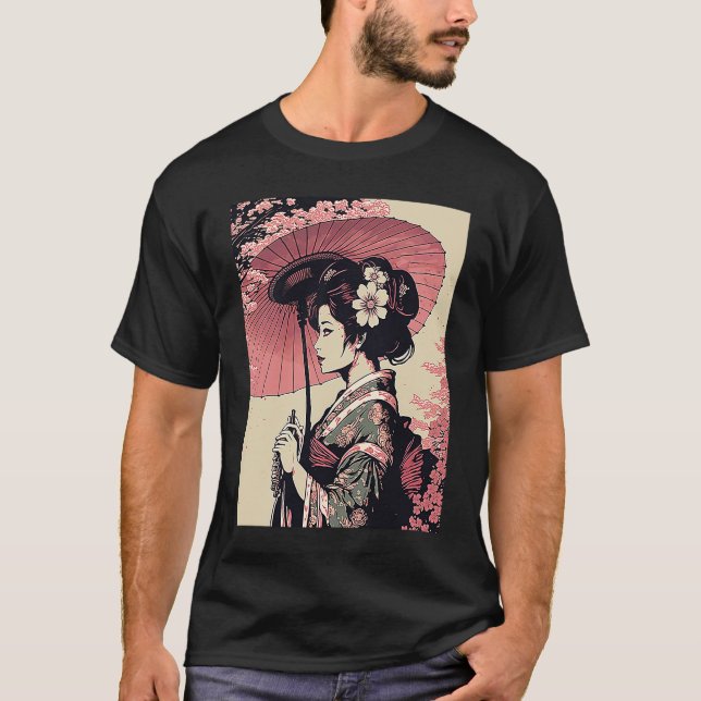 Camiseta Classic Portrait Geisha (Frente)