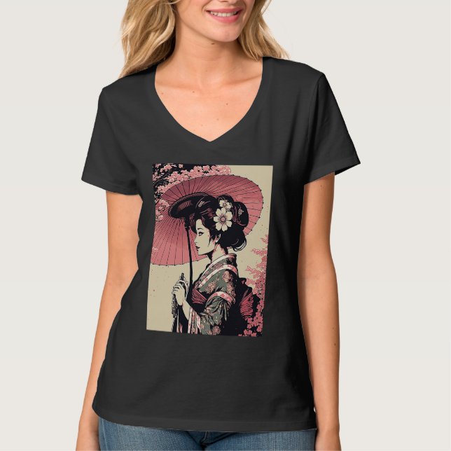 Camiseta Classic Portrait Geisha (Frente)