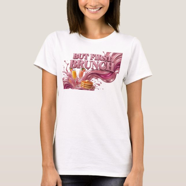 Camiseta Classic Red BUT FIRST BRUNCH (Frente)