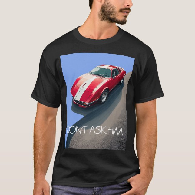 Camiseta Classic RED Sports Car (Frente)