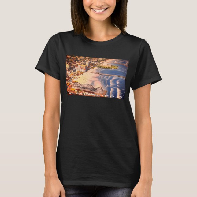 Camiseta Classic Retro Long Beach (California Beach Town) (Frente)