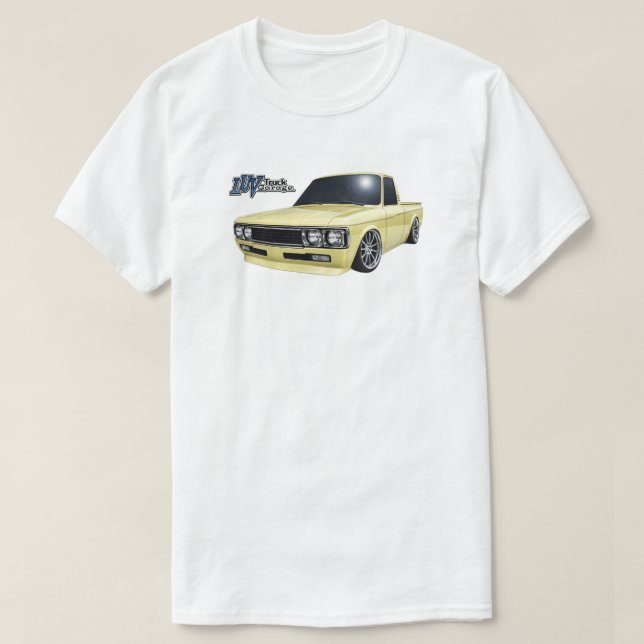 Camiseta Classic Slammed Luv Truck in Yellow (Frente do Design)