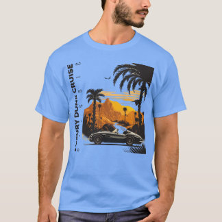 Camiseta Classic sports car on mountains with palm friend