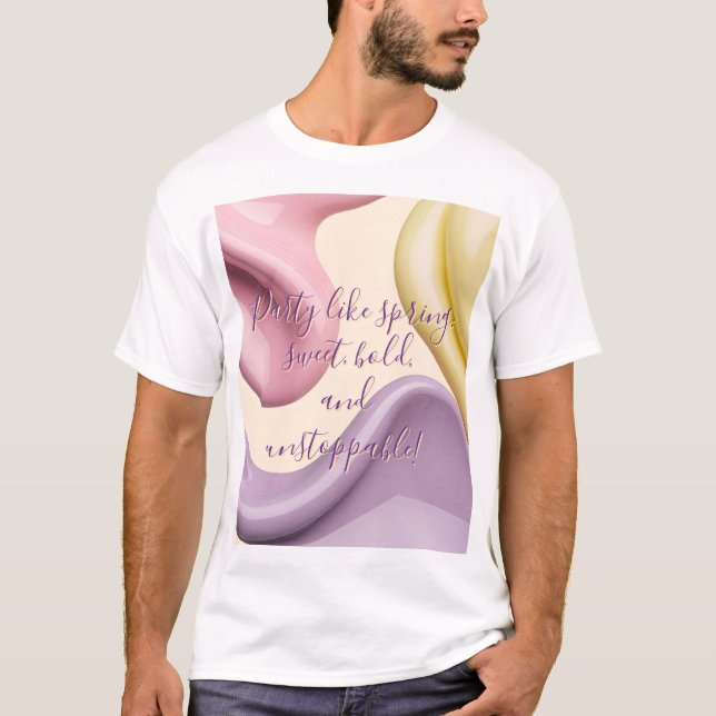 Camiseta Classic t-shirt in stylish abstract graphic (Frente)
