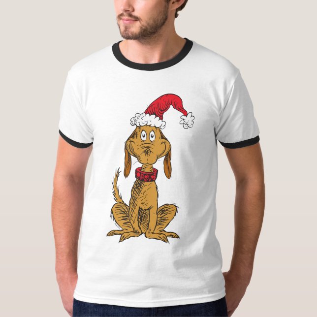 Camiseta Classic The Grinch | Max - Santa Hat (Frente)